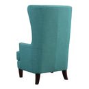  Elements International Kori Accent Chair - Heirloom Teal IMAGE 3