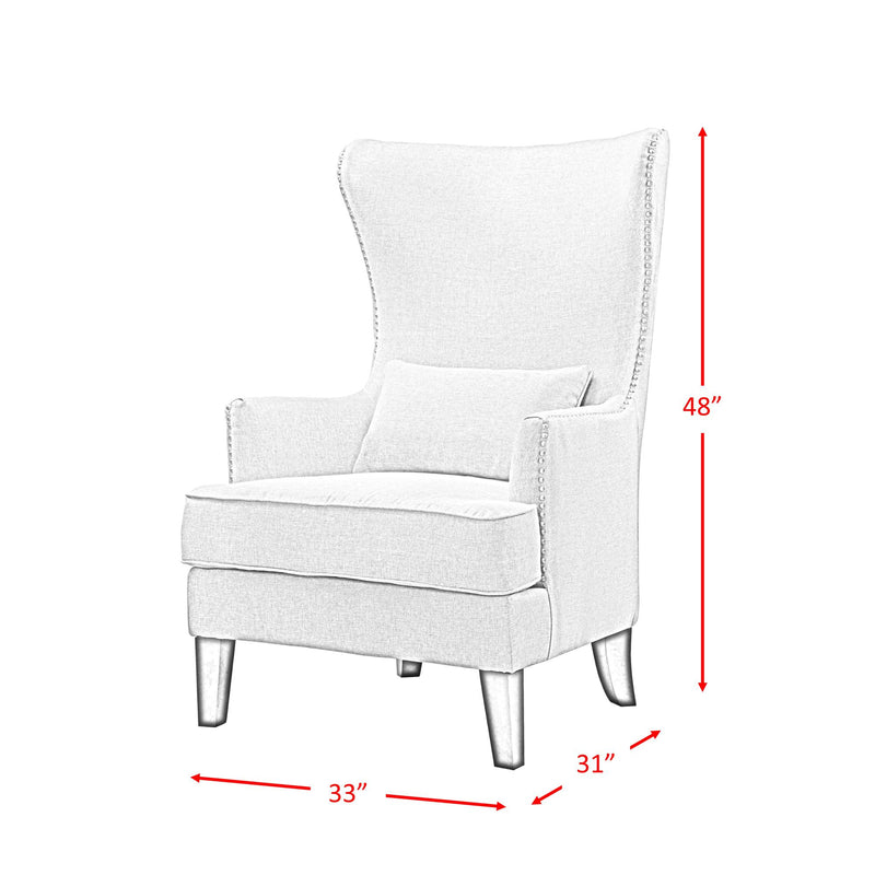  Elements International Kori Accent Chair - Chocolate IMAGE 10