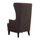  Elements International Kori Accent Chair - Chocolate IMAGE 3