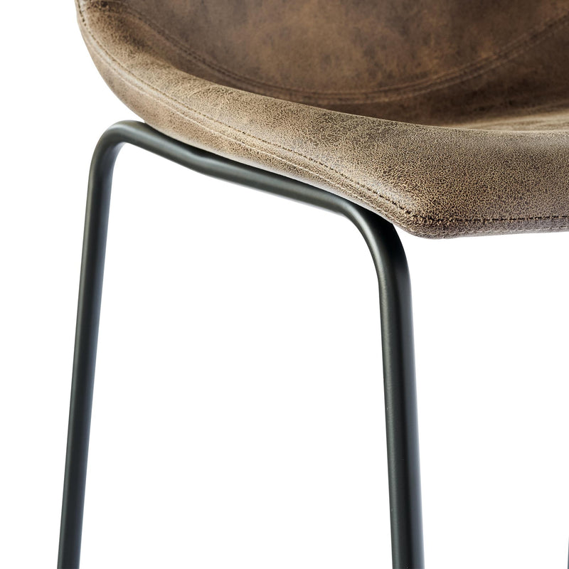  Elements International Wes BWS400BSE Bar Stool - Brown IMAGE 7
