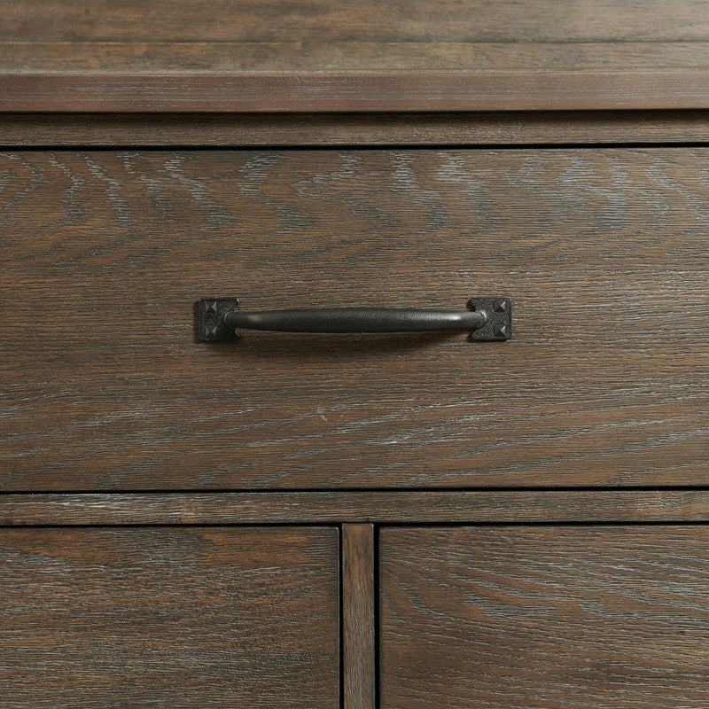  Elements International Scott SC300NS Nightstand with USB Ports - Walnut IMAGE 8