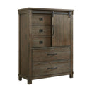  Elements International Scott SC300CH Gentlemen's Chest - Walnut IMAGE 1