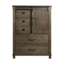  Elements International Scott SC300CH Gentlemen's Chest - Walnut IMAGE 2