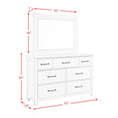  Elements International Scott SC600DRMR Dresser with Mirror Set IMAGE 12