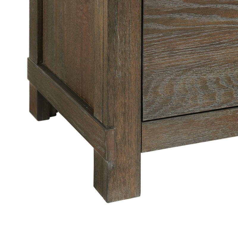  Elements International Scott SC300DRMR Dresser with Mirror Set - Walnut IMAGE 8
