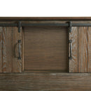  Elements International Scott SC370QB Queen Platform Storage Bed - Walnut IMAGE 8