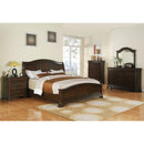  Elements International Cameron CM750KB King Panel Bed - Cherry IMAGE 2