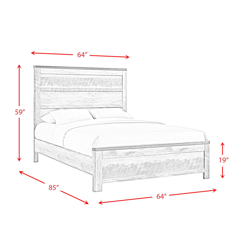  Elements International Millers Cove MC300QB Queen Panel Bed IMAGE 9