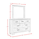  Elements International Millers Cove MC300DRMR Dresser with Mirror IMAGE 12