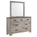  Elements International Millers Cove MC300DRMR Dresser with Mirror IMAGE 1