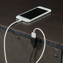  Elements International Slater SR800NS 3-Drawer Nightstand with USB Ports - Black IMAGE 6