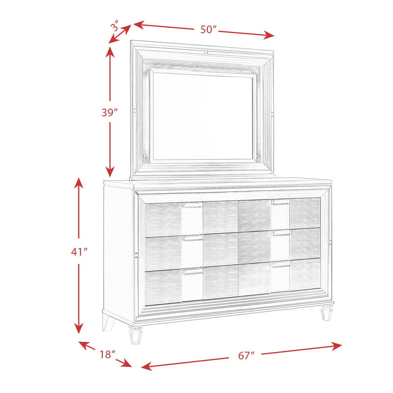  Elements International Twenty Nine TN600DRMR Dresser w/ Mood Lighting Mirror IMAGE 13
