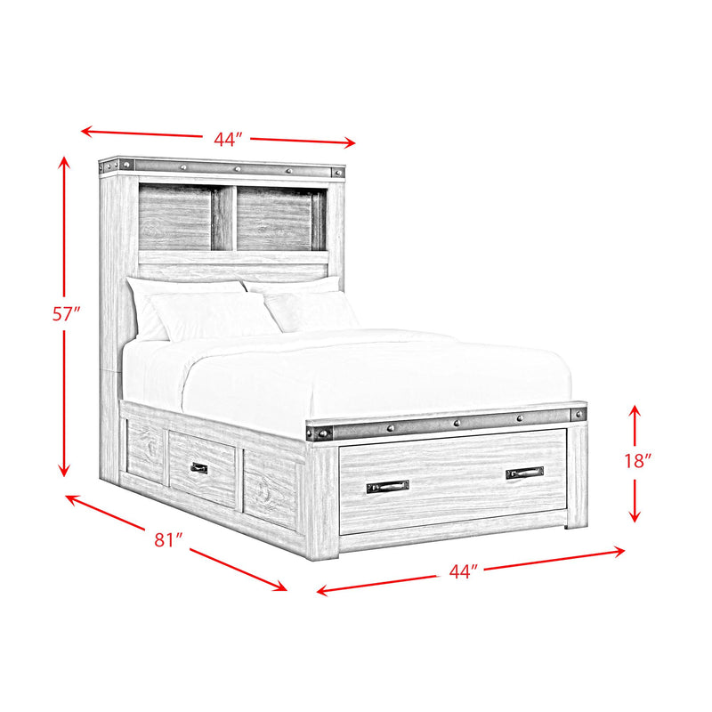  Elements International Wade Youth WE650TB Twin Platform Storage Bed IMAGE 12