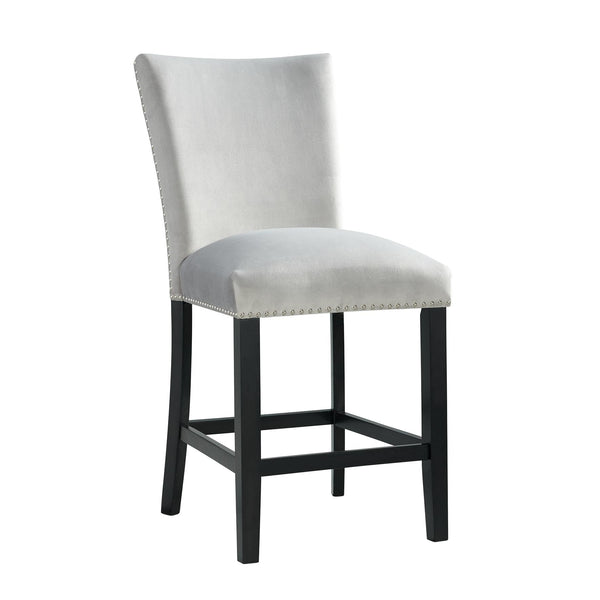  Elements International Francesca CFC300CVSC Counter Height Dining Chair - Gray IMAGE 1