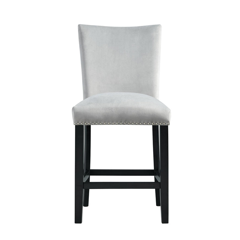  Elements International Francesca CFC300CVSC Counter Height Dining Chair - Gray IMAGE 2