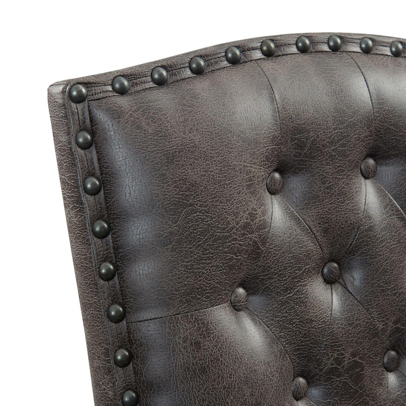  Elements International Gramercy DGC500CLSC Tufted Tall Back Side Chair IMAGE 4