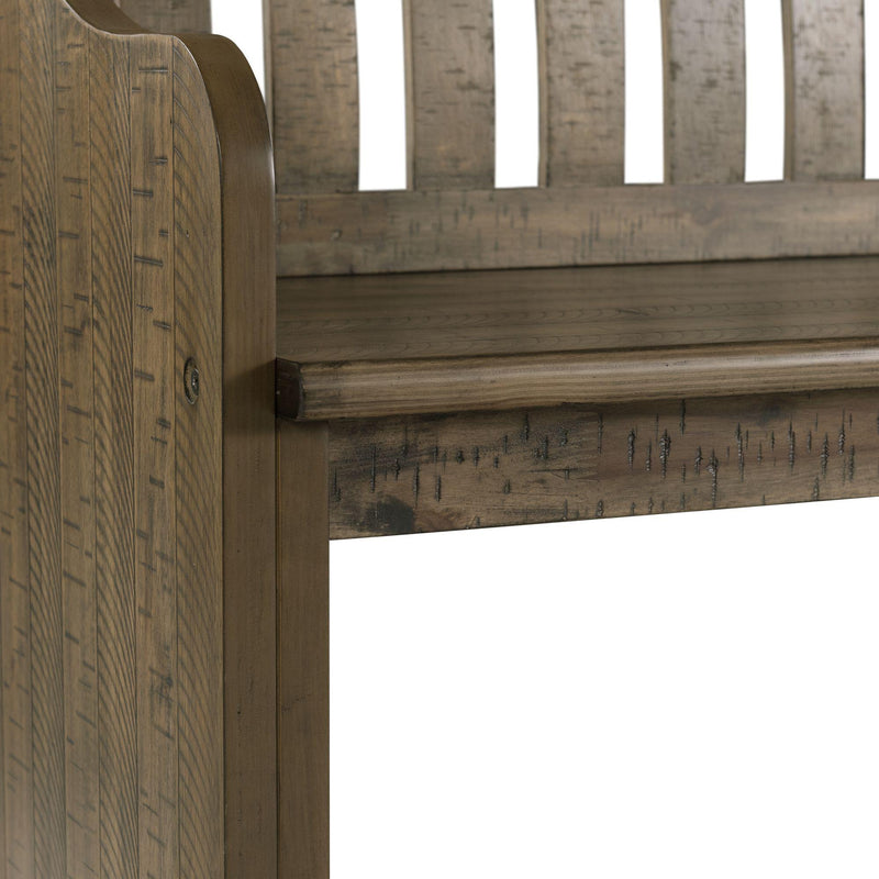  Elements International Stone DST300PW Pew Bench - Grey IMAGE 7