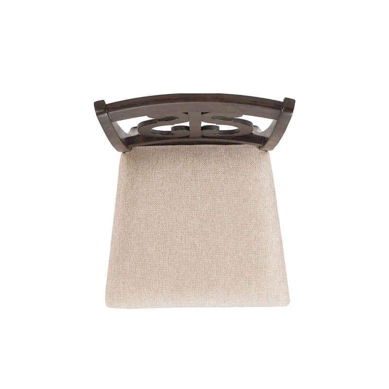  Elements International Stone DST195CSC Counter Height Chair - Smokey Walnut IMAGE 4