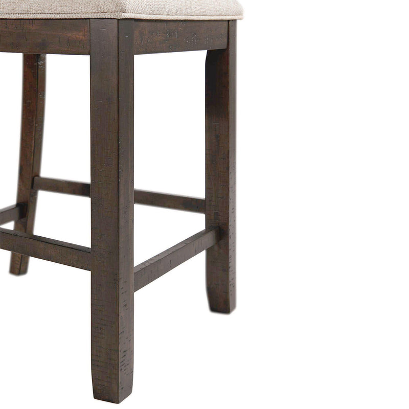  Elements International Stone DST195CSC Counter Height Chair - Smokey Walnut IMAGE 7