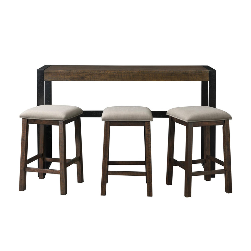  Elements International Caesar TCA100BTSP 4 pc Counter Height Dinette IMAGE 2