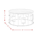  Elements International Ester CES100CT Round Coffee Table IMAGE 12