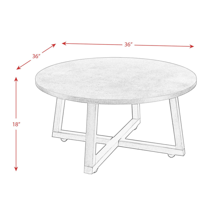  Elements International Industrial 3PC Occasional Table Set IMAGE 11
