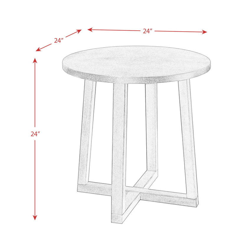  Elements International Industrial 3PC Occasional Table Set IMAGE 12