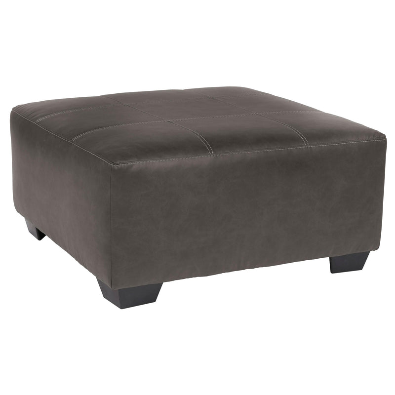  Benchcraft Aberton Leather Look Ottoman 2560108 IMAGE 1
