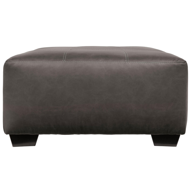  Benchcraft Aberton Leather Look Ottoman 2560108 IMAGE 3
