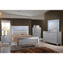 New Classic Furniture Valentino BA9698S California King Upholstered Bed - Silver IMAGE 2