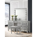 New Classic Furniture Valentino BA9698S Vanity Stool - Silver IMAGE 2