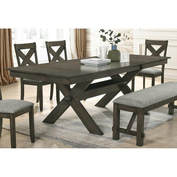 New Classic Furniture Gulliver D1902-10 Dining Table - Rustic Brown IMAGE 1
