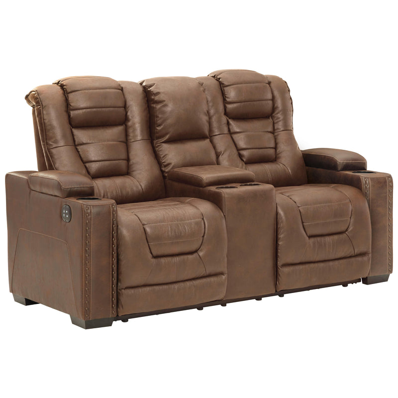  Signature Design by Ashley Owner's Box 2450518 Power Reclining Loveseat with Console and Adjustable Headrest IMAGE 2