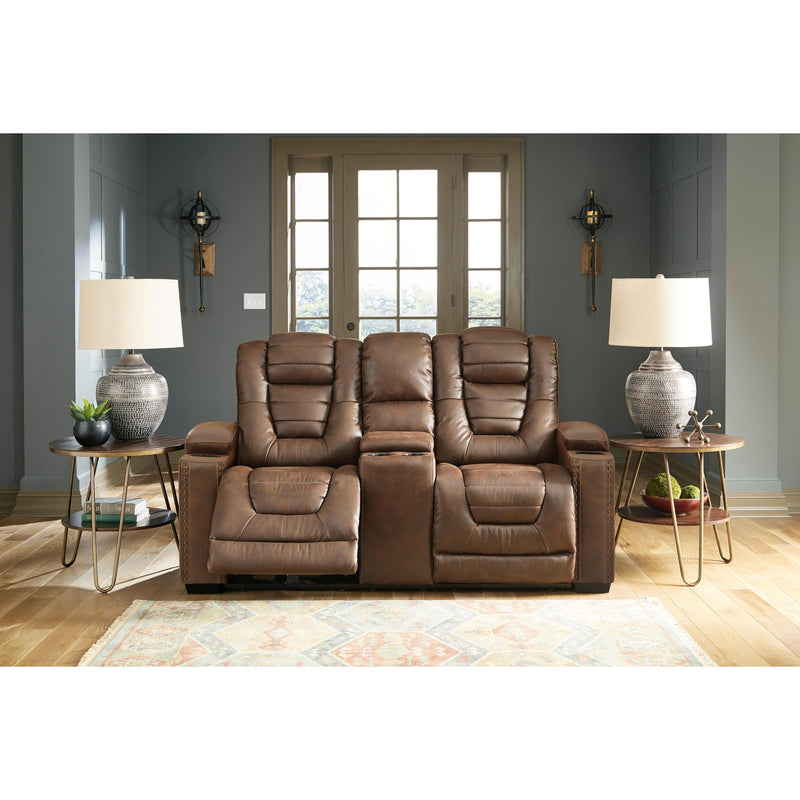  Signature Design by Ashley Owner's Box 2450518 Power Reclining Loveseat with Console and Adjustable Headrest IMAGE 7