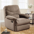 Acme Furniture Arcadia 00627 Recliner - Light Brown IMAGE 1