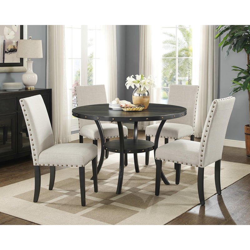 New Classic Furniture Crispin D162 Upholstered Dining Chair - Natural IMAGE 4