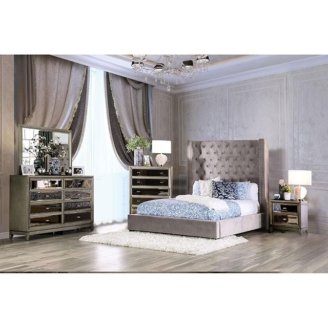 Furniture of America Mirabelle CM7679GY-Q-VN Queen Bed IMAGE 2