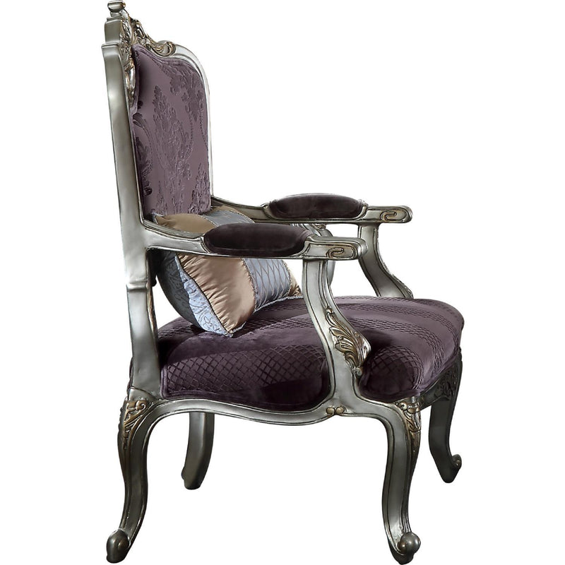 Acme Furniture Picardy 53467 RF Leaves Chair IMAGE 2