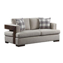 Acme Furniture Niamey 54851 Loveseat with 2 Pillows IMAGE 2