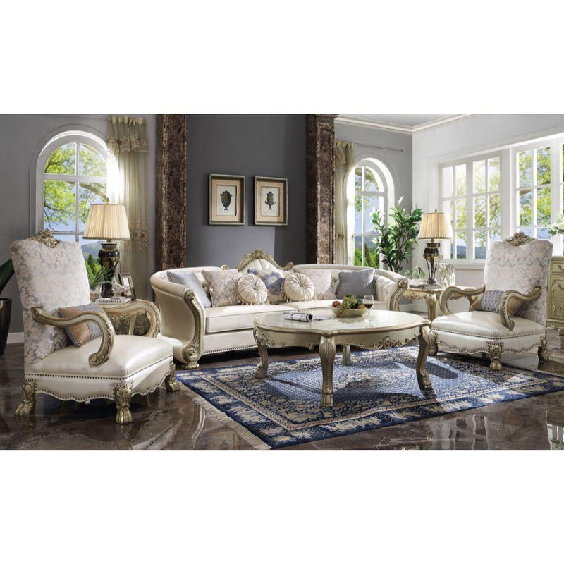 Acme Furniture Dresden II 54877 Accent Chair with 1 Pillow IMAGE 3
