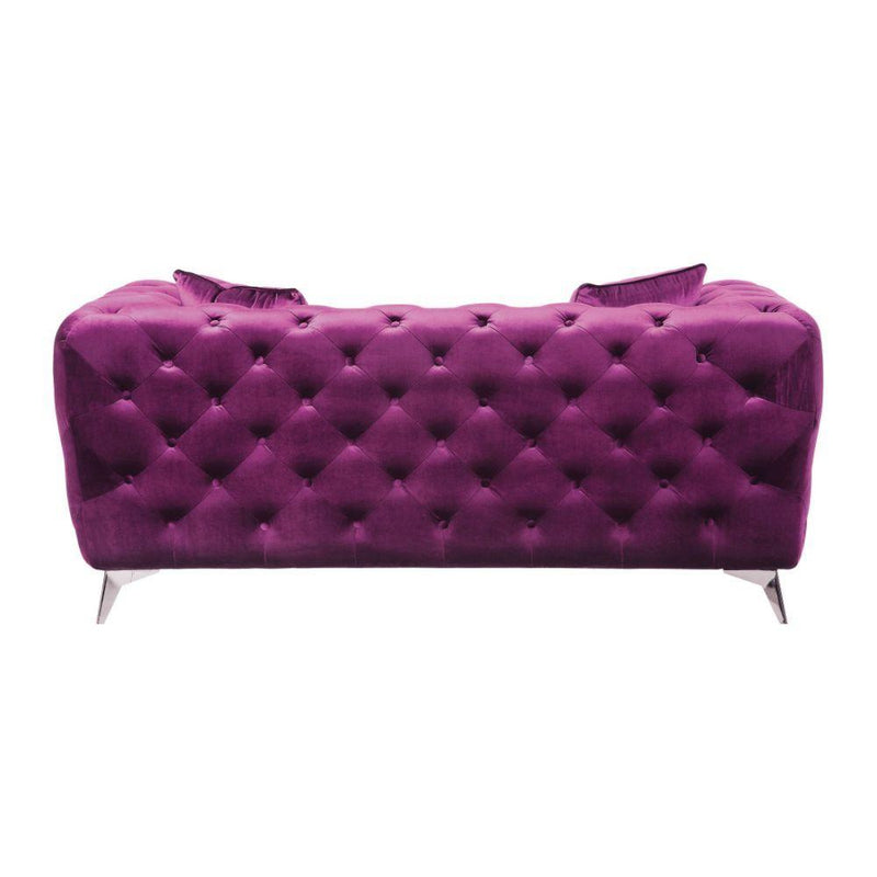 Acme Furniture Atronia 54906 Loveseat - Purple IMAGE 3