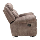 Acme Furniture Zubaida 55020 Glider Sofa - Two Tone Chocolate IMAGE 4