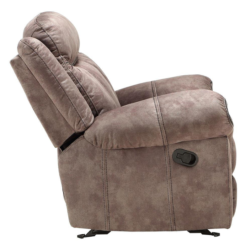 Acme Furniture Zubaida 55021 Glider Loveseat with Console - Two Tone Chocolate IMAGE 4
