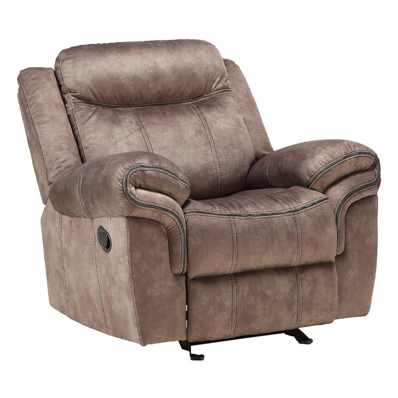 Acme Furniture Zubaida 55022 Glider Recliner - Two Tone Chocolate IMAGE 2