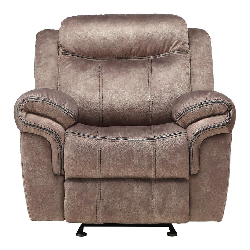 Acme Furniture Zubaida 55022 Glider Recliner - Two Tone Chocolate IMAGE 3