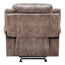Acme Furniture Zubaida 55022 Glider Recliner - Two Tone Chocolate IMAGE 5