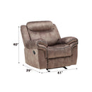 Acme Furniture Zubaida 55022 Motion Glider Recliner IMAGE 9