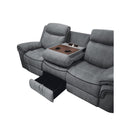 Acme Furniture Zubaida 55025 Glider Sofa - Two Tone Grey IMAGE 4