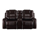 Acme Furniture Braylon 55416 Motion Loveseat - Brown IMAGE 1