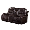 Acme Furniture Braylon 55416 Motion Loveseat - Brown IMAGE 2